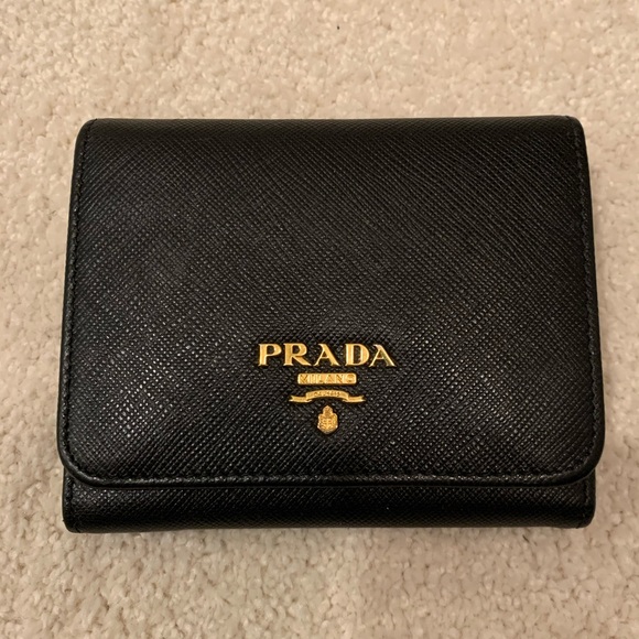 Prada Handbags - Prada Saffiano Tri-fold Wallet